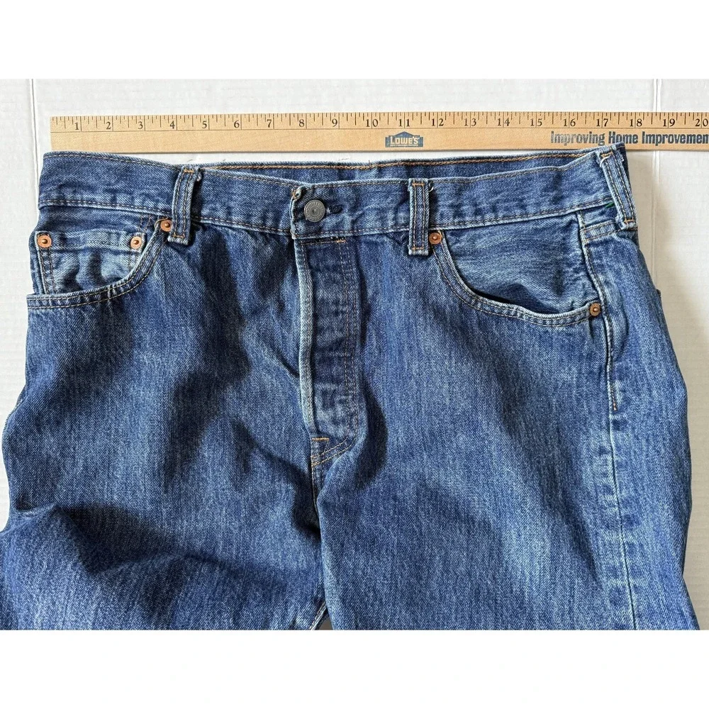 LEVI'S 501 - Men's Classic‎ Straight Leg Button Fly Denim Jeans - 36x32